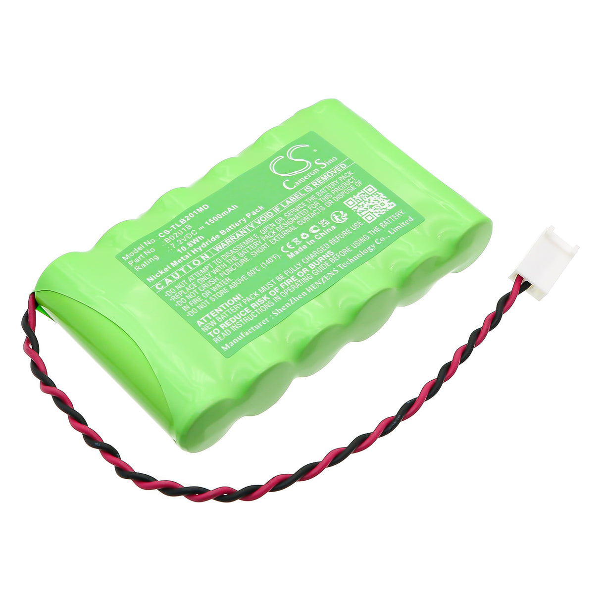 7.2V, Ni-MH, 1500mAh, Batterie médicale compatible avec Tunstall, B0201b, Lifeline Vi, Lifeline Vi+, 10.8Wh Medical Cameron Sino Technology Limited (Médical)