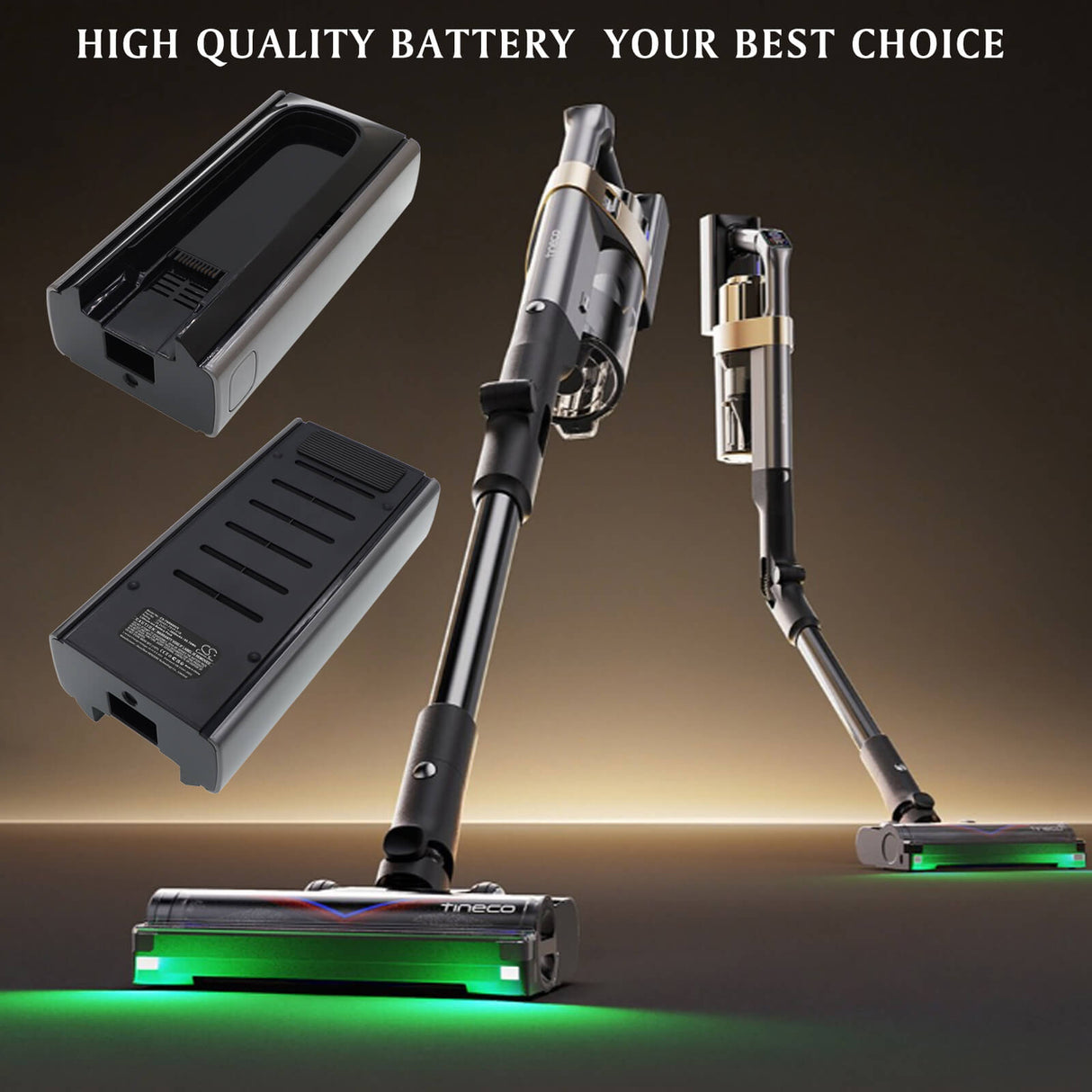 25.2V, Li-ion, 3800mAh, Vacuum battery fits Tineco, ZB2481-7S1P-01B, Pure One A90S, Pure One A90S Cordless Stick Vacuum Cleaner, 95.76Wh Vacuum Cameron Sino Technology Limited