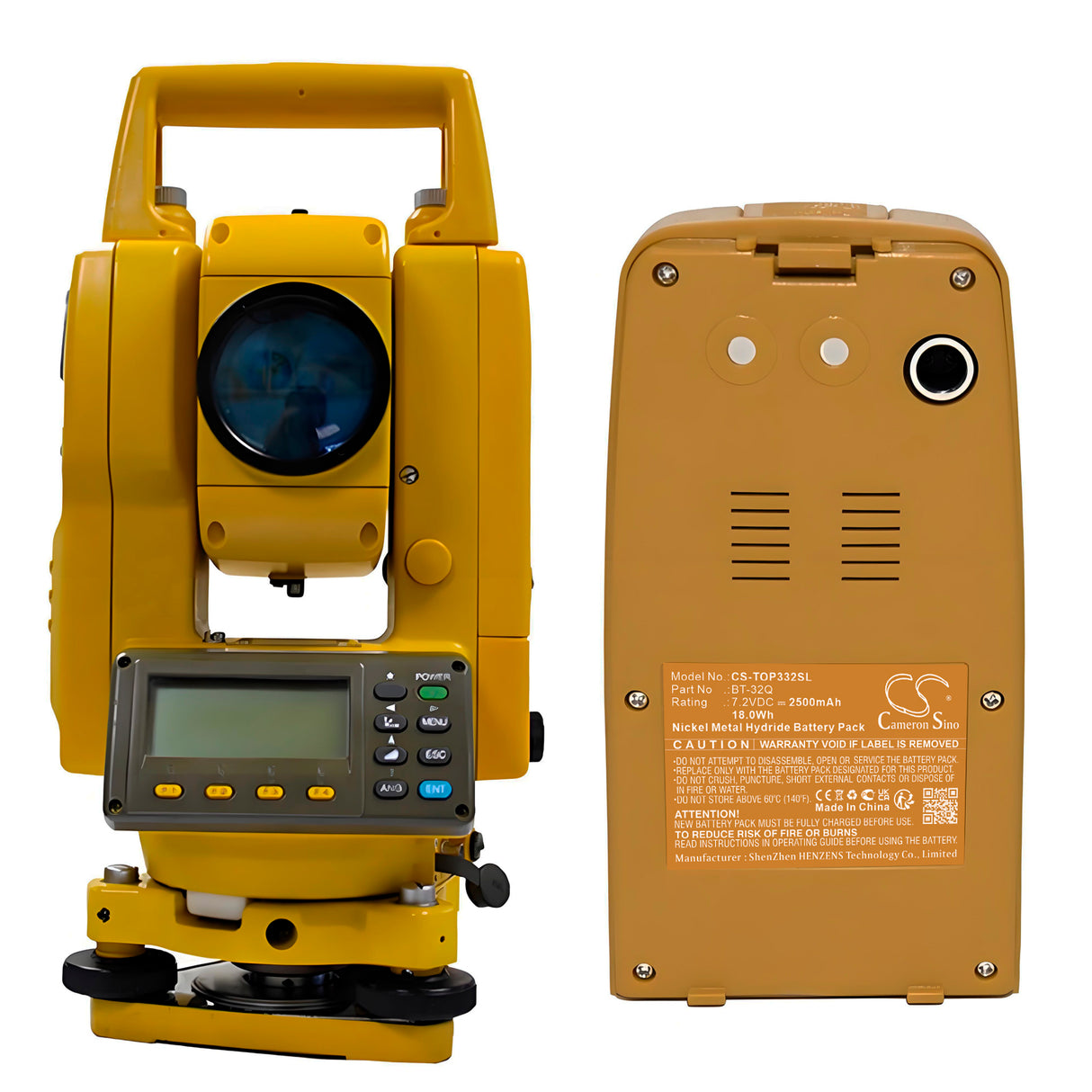 7.2V, Ni-MH, 2500mAh, Equipment, Survey, Test battery fits Topcon, BT-32Q, CTS-3000, GPT-1000, 18.0Wh Equipment, Survey, Test Cameron Sino Technology Limited