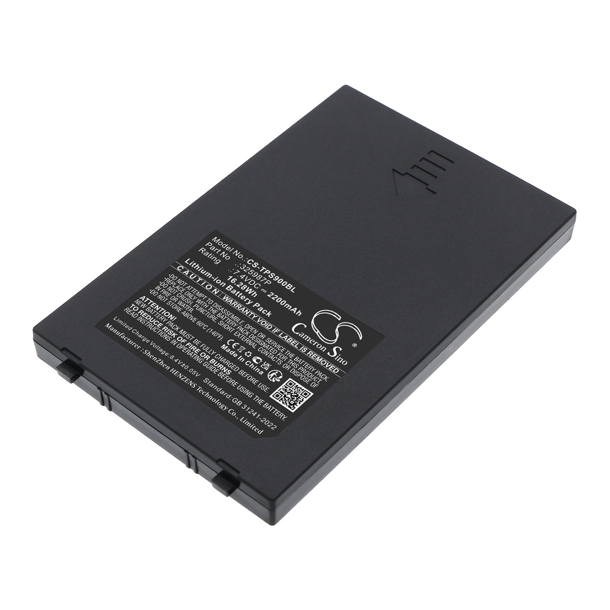 7.4V, Li-ion, 2200mAh, Payment Terminal battery fits Telpo, 325987P, TPS900, 16.28Wh Payment Terminal Cameron Sino Technology Limited