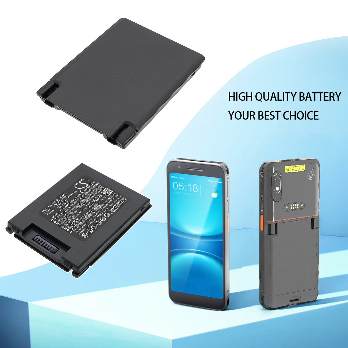 3.87V, Li-Polymer, 4000mAh, Barcode Scanner battery fits Urovo, HB40DT610, DT610, DT610 RFID Mobile Computer, 15.48Wh Barcode Scanner Cameron Sino Technology Limited