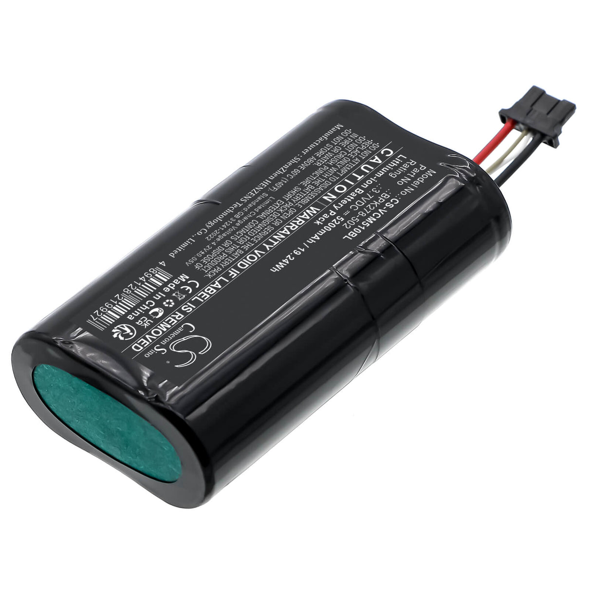 3.7V, Li-ion, 5200mAh, Payment Terminal battery fits Verifone, BPK278-502, Carbon Mobile 5, CM5P, 19.24Wh Payment Terminal Cameron Sino Technology Limited