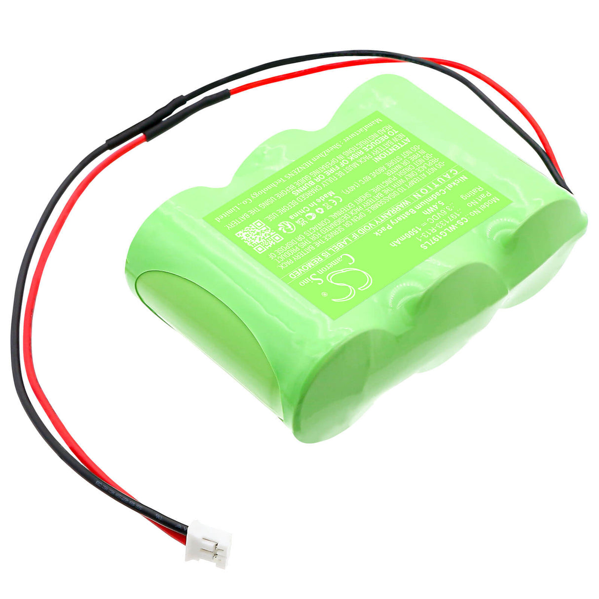 3,6V, Ni-CD, 1500mAh, batterie d'éclairage de secours compatible avec Willing, 197133-R13-1, Wi200552 3 VTCS, 5,4Wh Éclairage de secours Cameron Sino Technology Limited