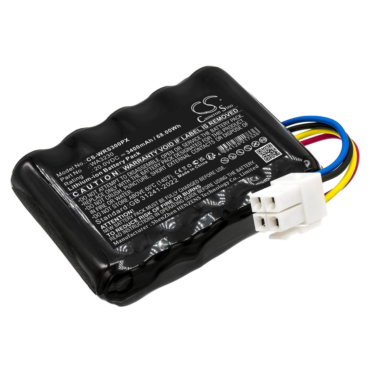 20.0V, Li-ion, 3400mAh, Lawn Mowers battery fits Ferrex, Ca0005, R800 Smart, 68.00Wh Lawn Mowers Cameron Sino Technology Limited