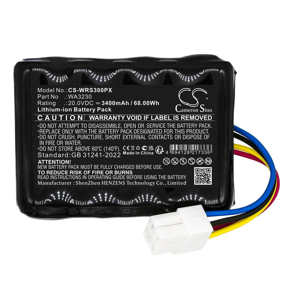20.0V, Li-ion, 3400mAh, Lawn Mowers battery fits Ferrex, Ca0005, R800 Smart, 68.00Wh Lawn Mowers Cameron Sino Technology Limited