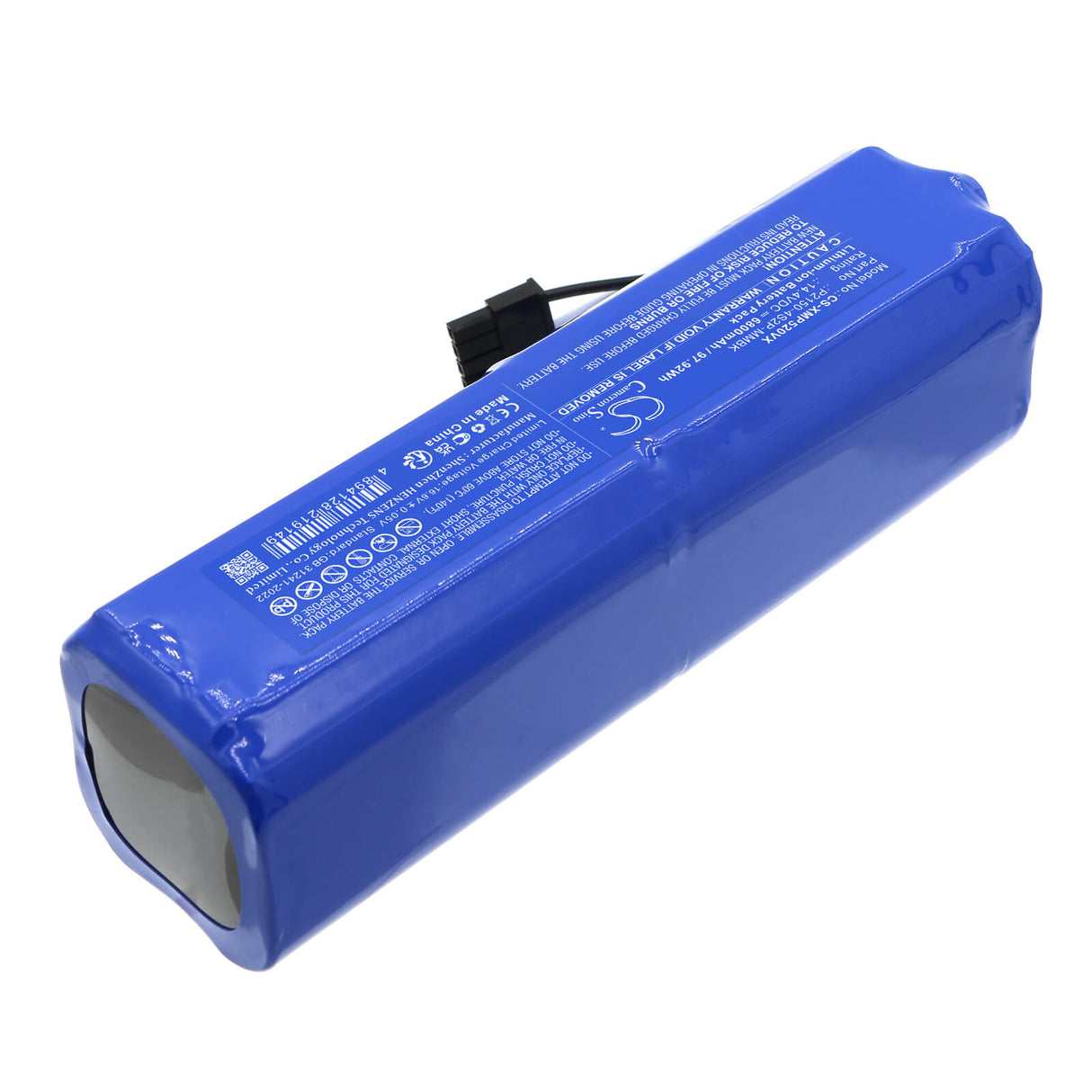 14.4V, Li-ion, 6800mAh, Vacuum battery fits Dreame, P2150-4S2P-MMBK, Bot L10 Prime, Bot L10s Plus, 97.92Wh Vacuum Cameron Sino Technology Limited