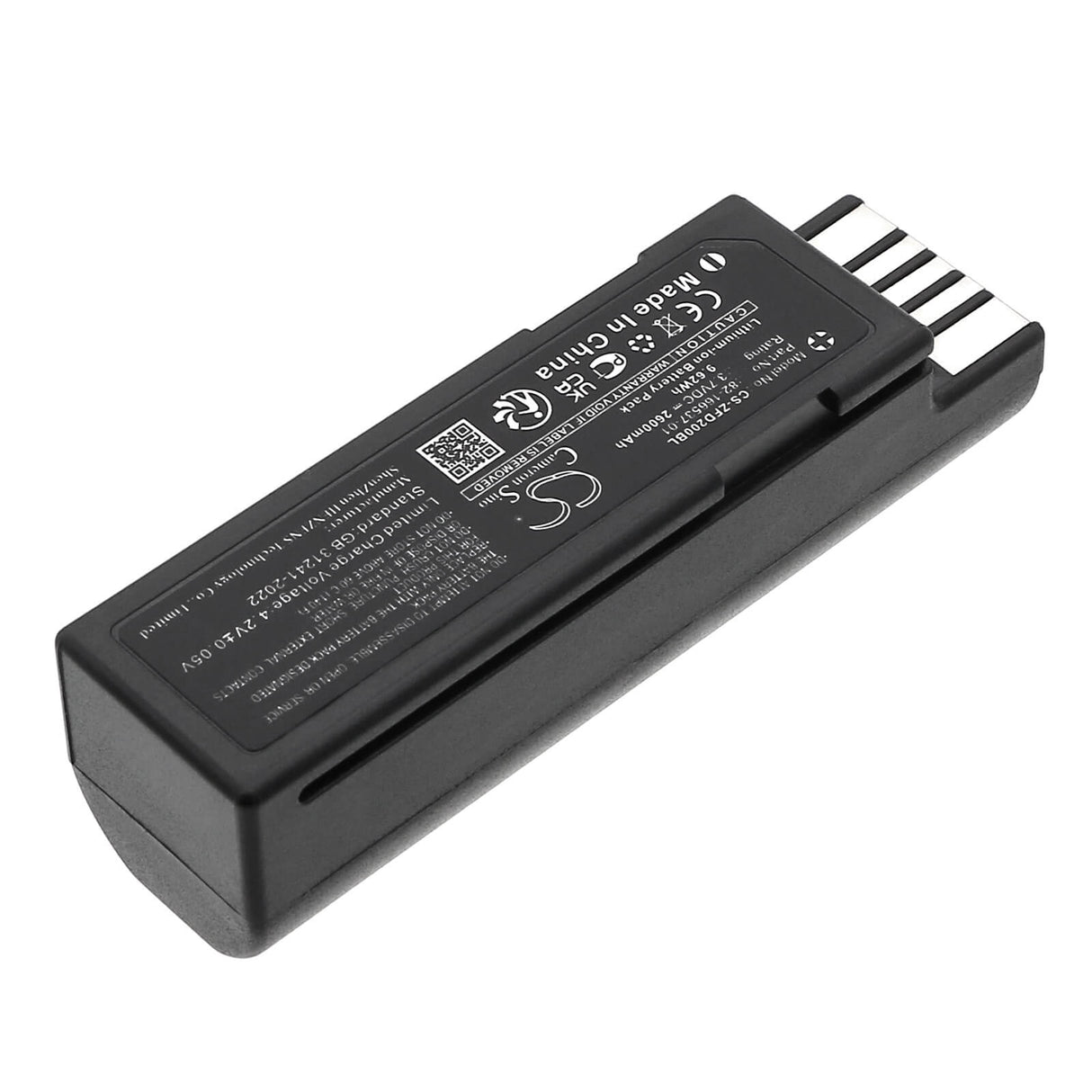 3.7V, Li-ion, 2600mAh, Barcode Scanner battery fits Zebra, Rfd2000, 9.62Wh Barcode Scanner Cameron Sino Technology Limited
