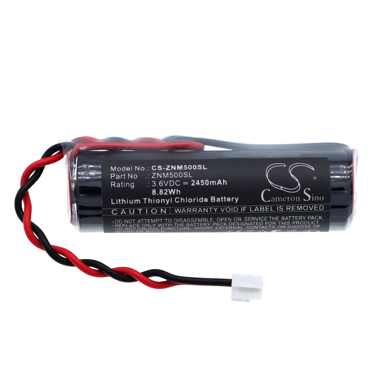 3.6V, Li-SOCl2, 2450mAh, Equipment, Survey, Test battery fits Zenner, C5-IUF, C5-IUF, Zelsius heat meter, 8.82Wh Equipment, Survey, Test Cameron Sino Technology Limited