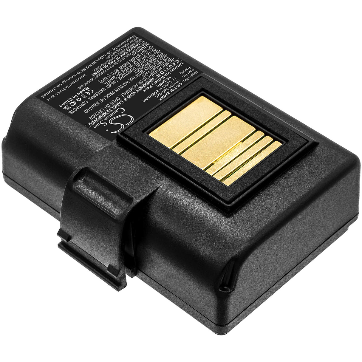7.4V, Li-ion, 2600mAh, Portable Printer battery fits Zebra, At16004, Qln220, Qln220hc, 19.24Wh Portable Printer Cameron Sino Technology Limited