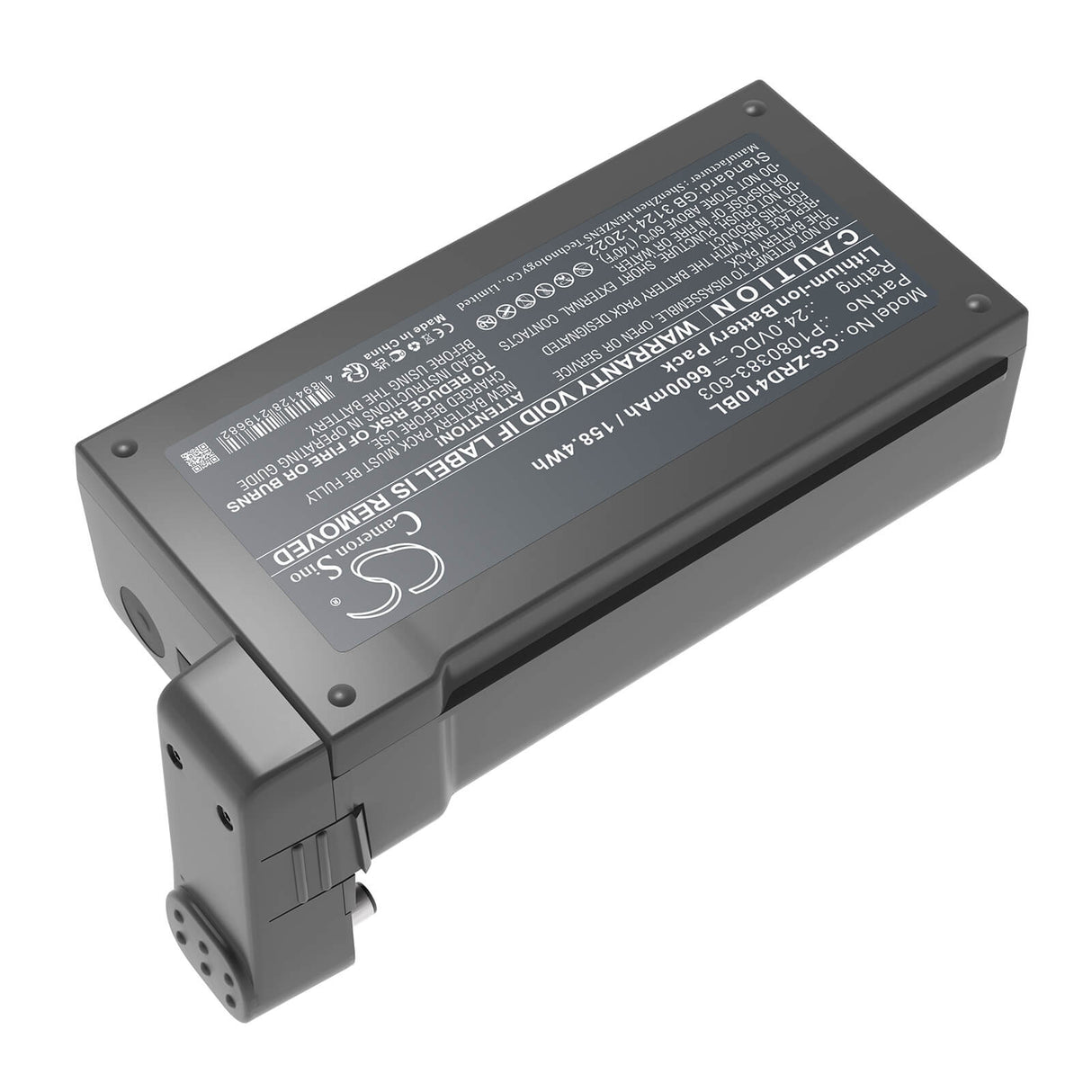 24.0V, Li-ion, 6600mAh, Portable Printer battery fits Zebra, P1080383-603, ZD410, ZD410d-HC, 158.4Wh Portable Printer Cameron Sino Technology Limited