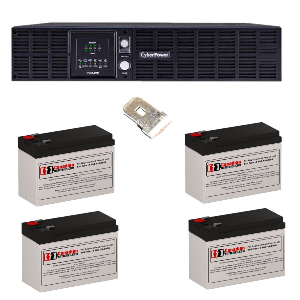 CyberPower CPS1500AVR 12V 7Ah AGM UPS Battery Kit 4 Pack UPS Batteries CB Range