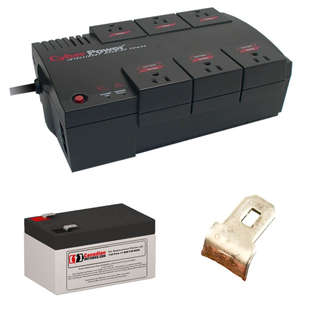 Batterie étendue pour Cyberpower 300VA, Cps300sl, 185W UPS, 1 x 12v, 3.5ah Batteries UPS gamme CB