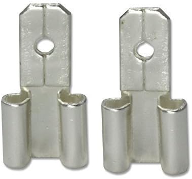 F2 (6.35 mm) to F1 (4.8 mm) Terminal Converters – Set of 2 for SLA Batteries Sealed Lead Acid (Special) CB Generic