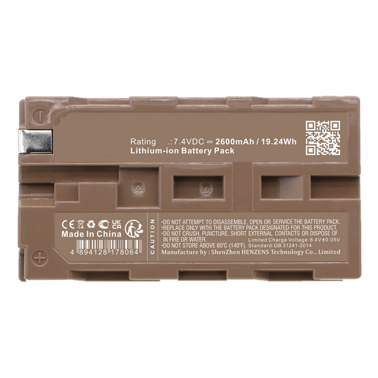 7.4v, Li-ion, 2600mah, LED2-B, LED2-B1, LED4-BP Batterie pour Équipement PeriOptix PeriStar, Enquête, Test Cameron Sino Technology Limited