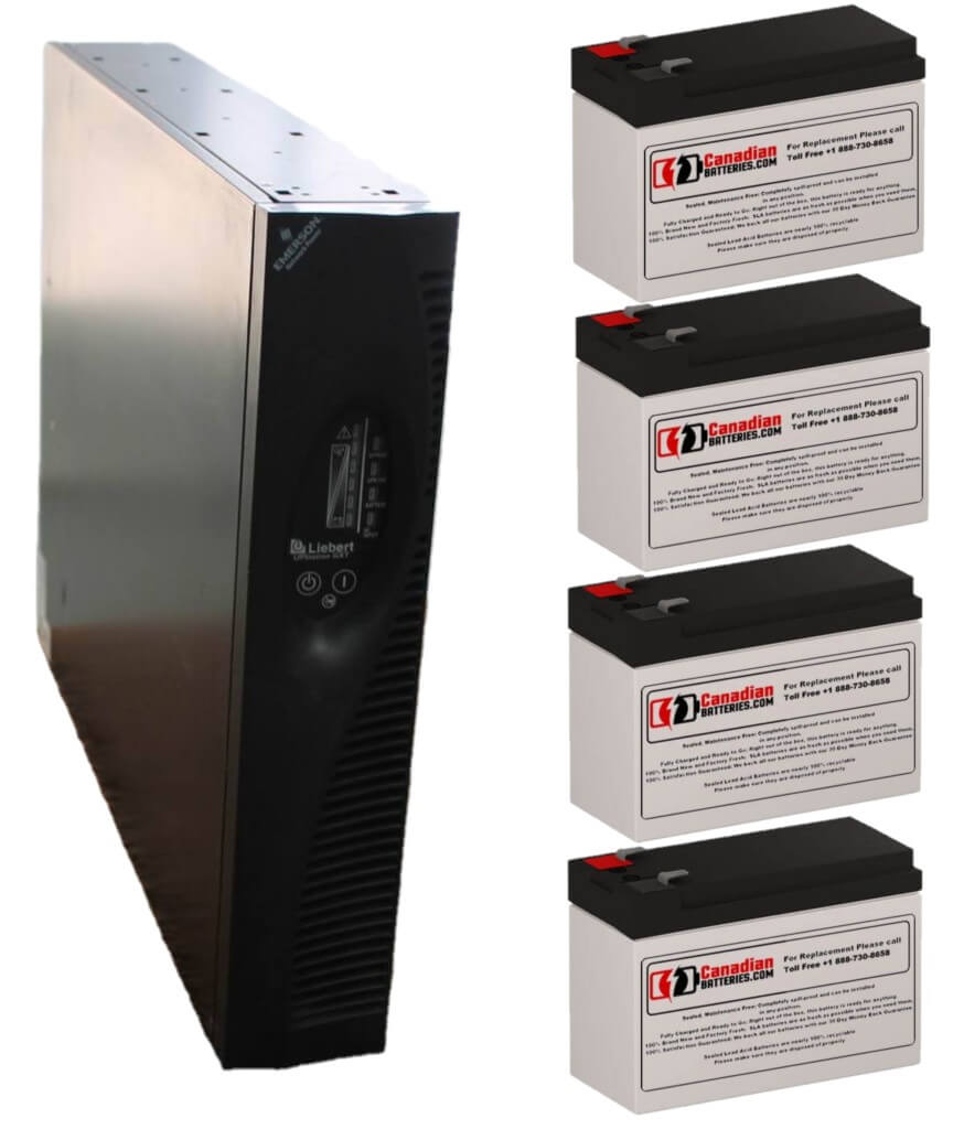 Batteries pour Liebert Gxt2 1500rt120 UPS, 4 x 12v, 7ah - 84wh batteries UPS gamme CB