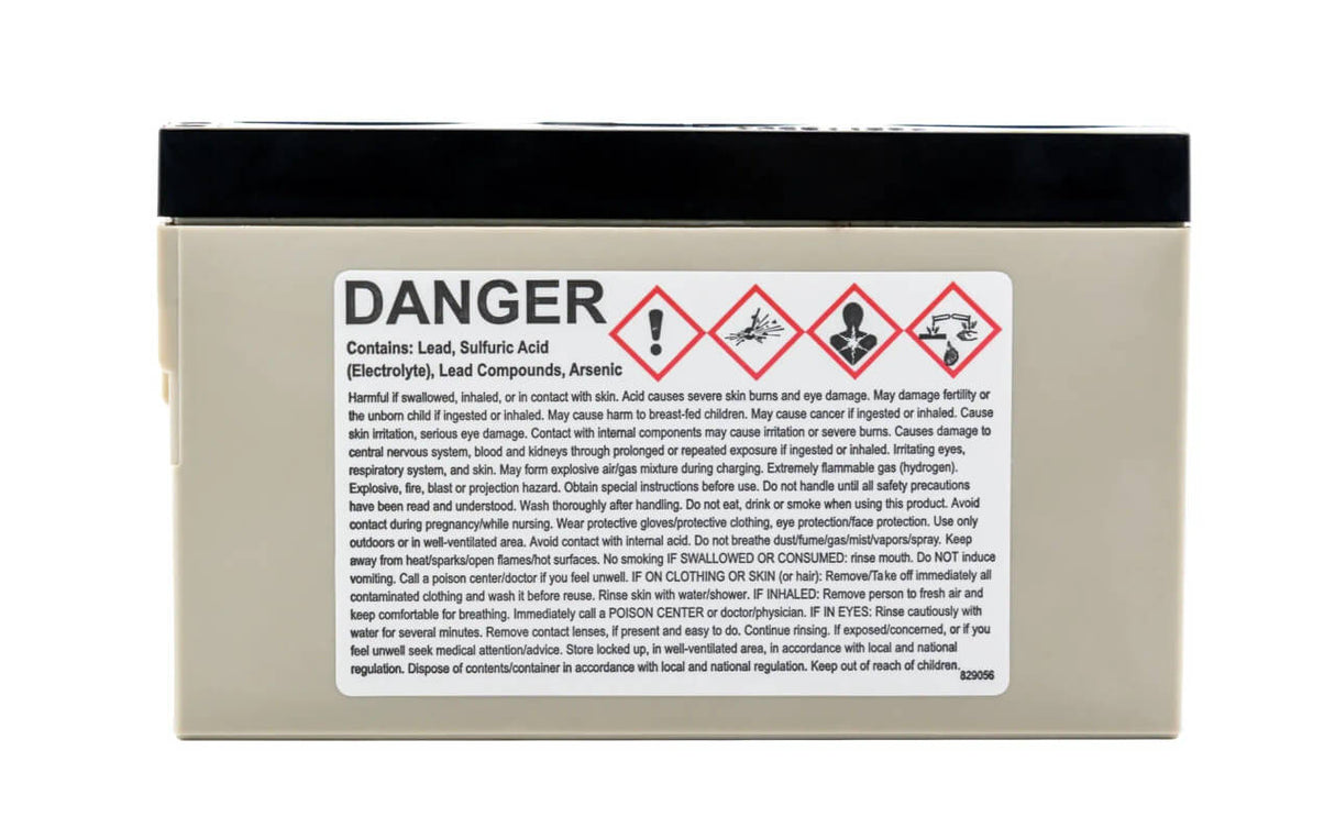 Enersys Genesis NP2-12, 12V 2.0AH Battery with side contacts Sealed Lead Acid (Special) Enersys