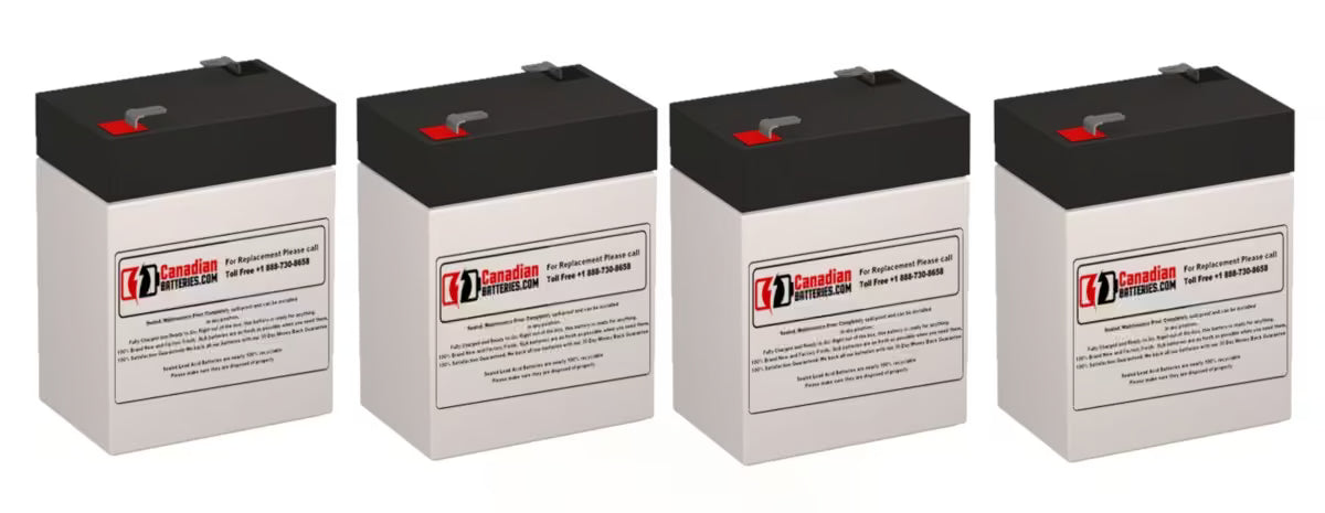 Oneac ON400A-SN Replacement Battery 4 Pack 6V 4.5Ah UPS Batteries CB Range