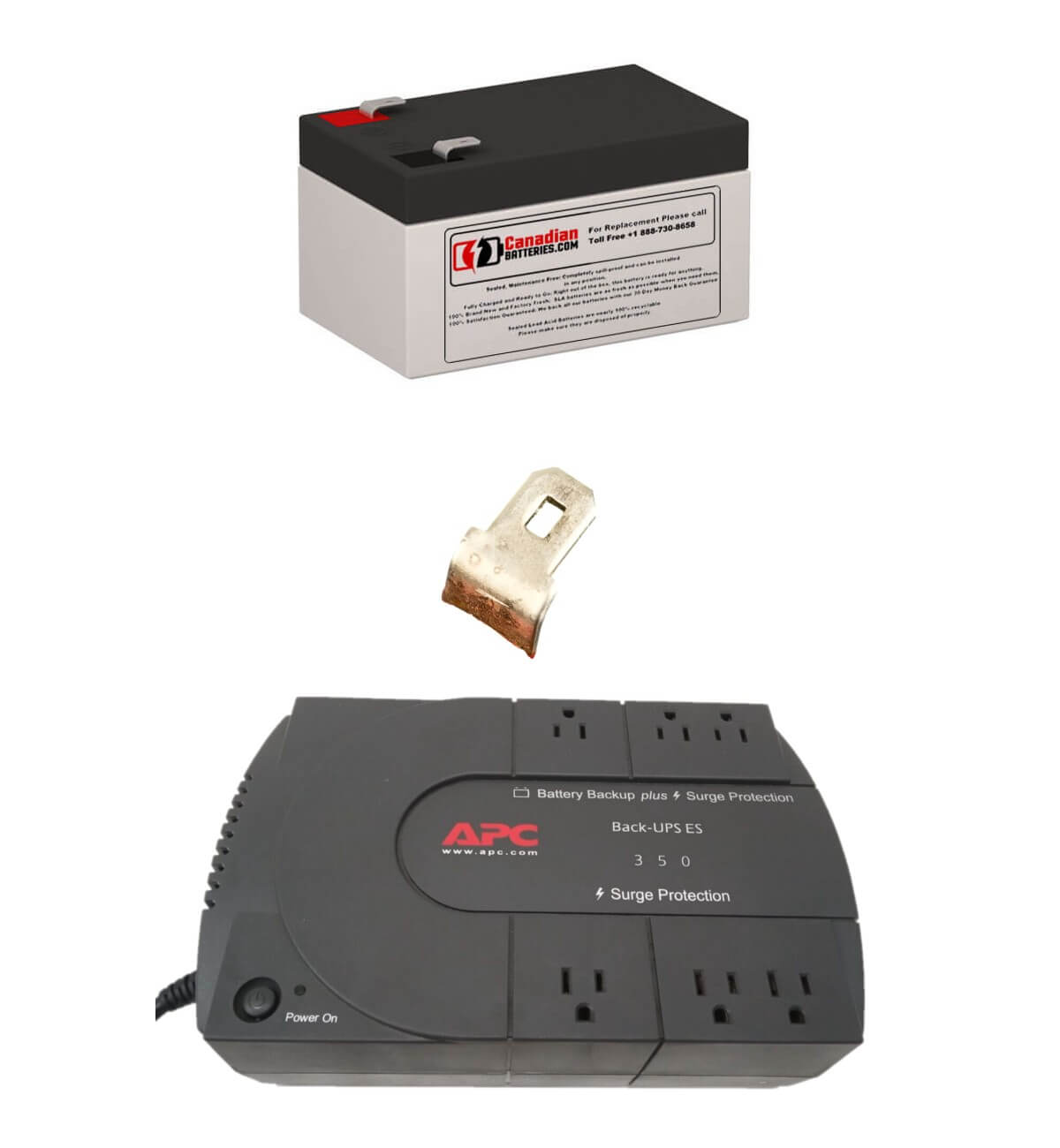 Batterie Be350u Apc Back UPS Es, 1 x 12V 3.5Ah Batteries UPS Gamme CB