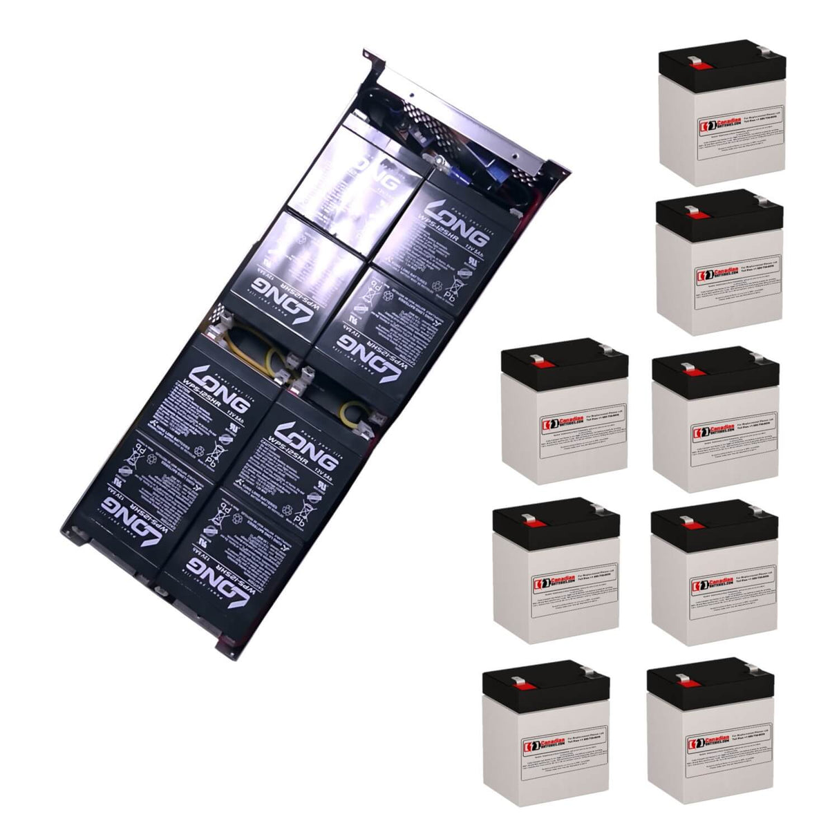 Apc Rbc43 Replacement UPS Battery 8 X 12v 5ah With F2 Terminal Battery UPS Batteries CB Range