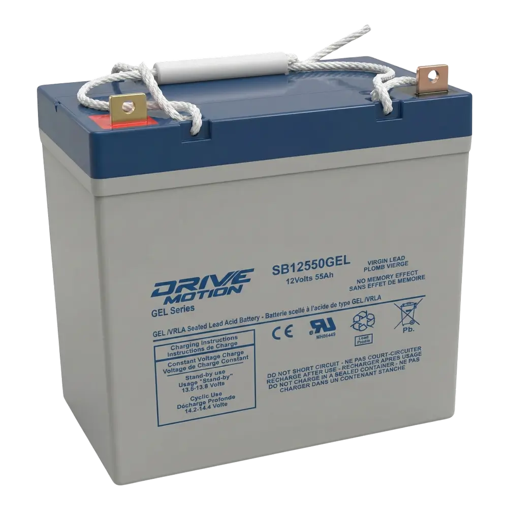 12V 55Ah GEL Battery for Mobility Scooters & Wheelchairs – 8G22NF Deep Cycle Replacement Sealed Lead Acid (Special) DriveMotion