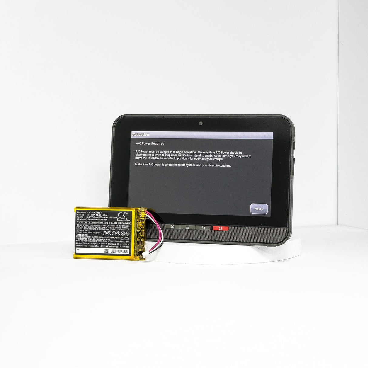 Alarm Battery For Technicolor, Tca203, Tca203comg 3.7v, 4500mah - 16.65wh Alarm System Cameron Sino Technology Limited