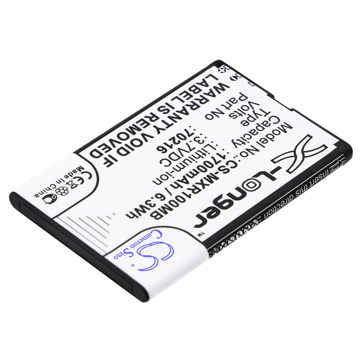 Babyphone Battery For Mobi, Dxr, Dxr Touch, Snow 3.7v, 1700mah - 6.29wh BabyPhone Cameron Sino Technology Limited