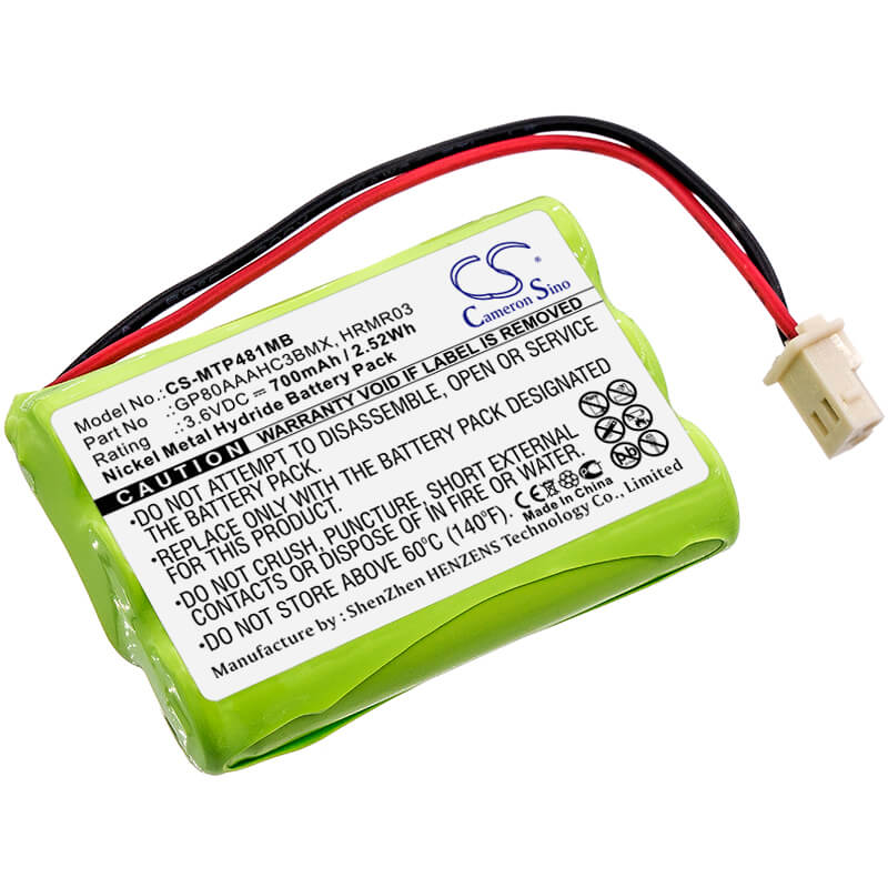 Batterie de Babyphone Pour De Nombreux Modèles & Applications, Mbp481, Mbp482 3.6v, 700mah - 2.52wh BabyPhone Cameron Sino Technology Limited