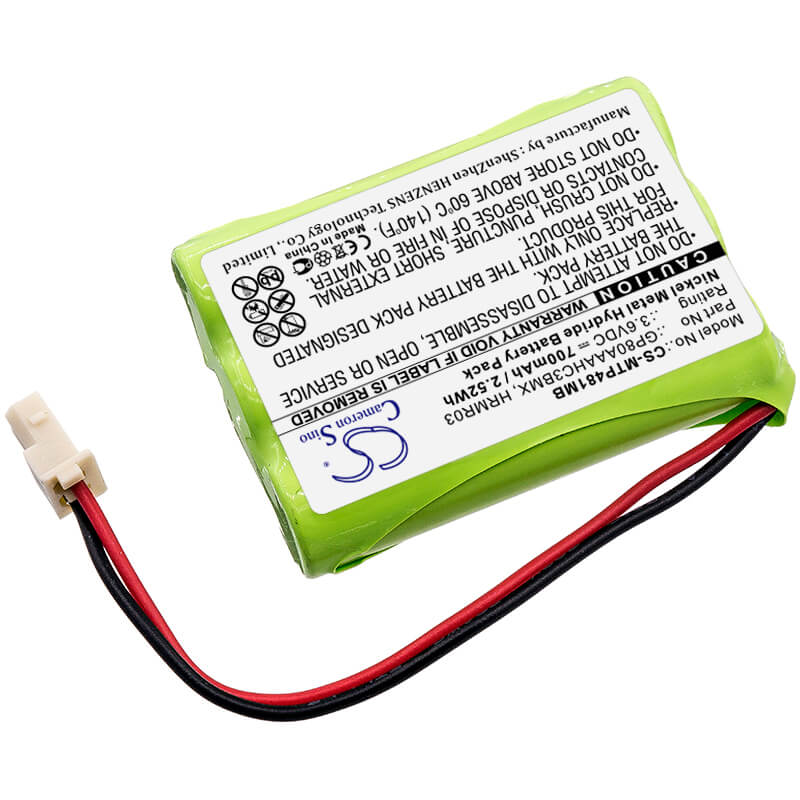 Batterie de Babyphone Pour De Nombreux Modèles & Applications, Mbp481, Mbp482 3.6v, 700mah - 2.52wh BabyPhone Cameron Sino Technology Limited