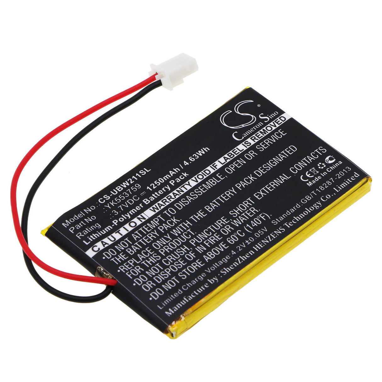 Batterie pour Babyphone Uniden, Moniteur Ubw2010c 3.7v, 1250mah - 4.63wh BabyPhone Cameron Sino Technology Limited