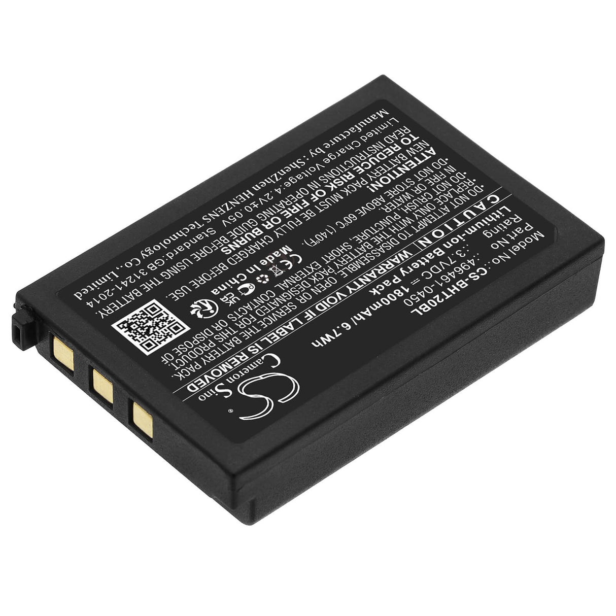 Barcode Scanner Battery For Auto-id Asia 3.7v, 1800mah - 6.66wh Barcode Scanner Cameron Sino Technology Limited