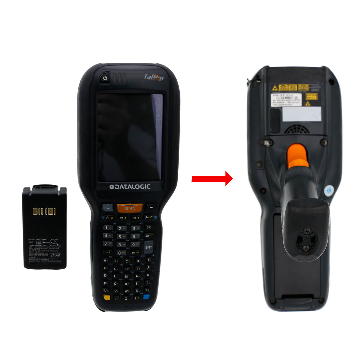 Barcode Scanner Battery For Datalogic Falcon X3 3.7v, 4400mah - 16.28wh Barcode Scanner Cameron Sino Technology Limited