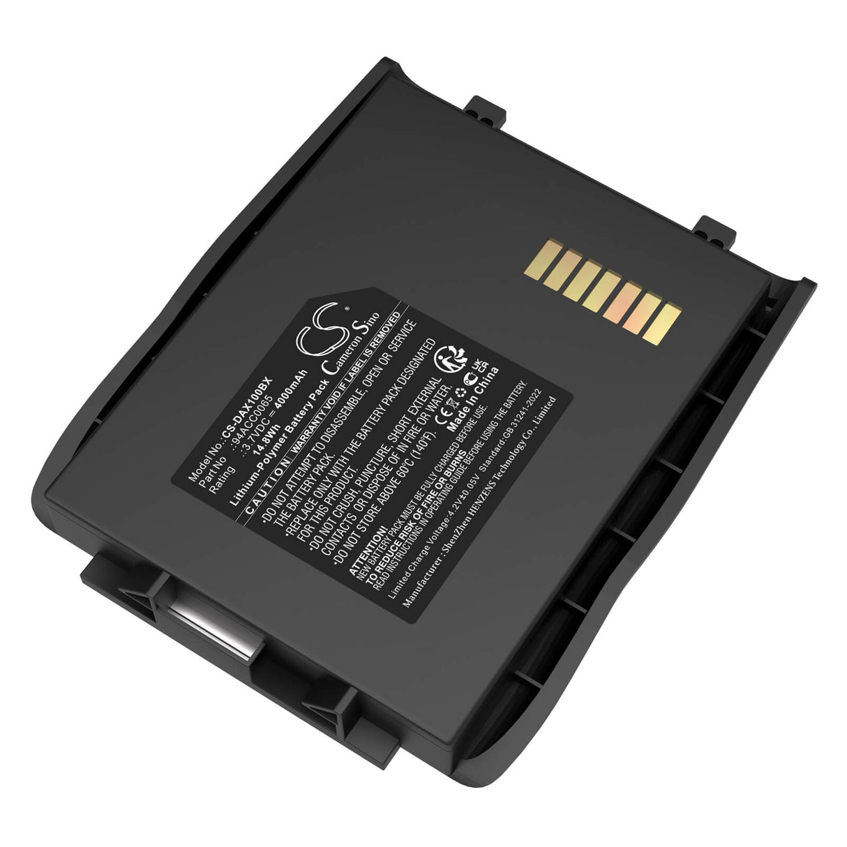 Barcode Scanner Battery For Datalogic, Lynx 3.7v, 4000mah -14.8wh Barcode Scanner Cameron Sino Technology Limited