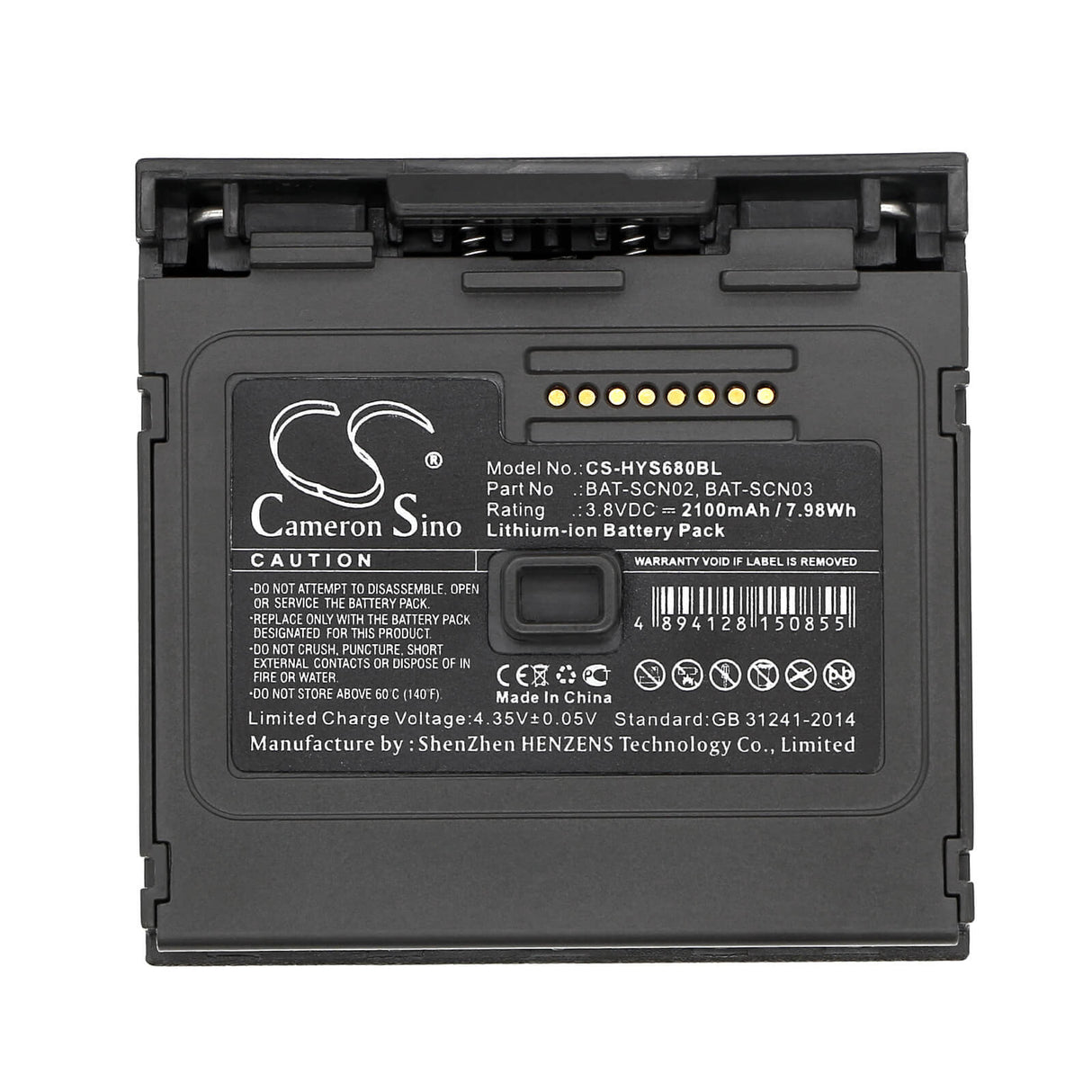 Barcode Scanner Battery For Honeywell, 8680i, 8680i Smart Wearable Scanner 3.8v, 2100mah - 7.98wh Barcode Scanner Cameron Sino Technology Limited