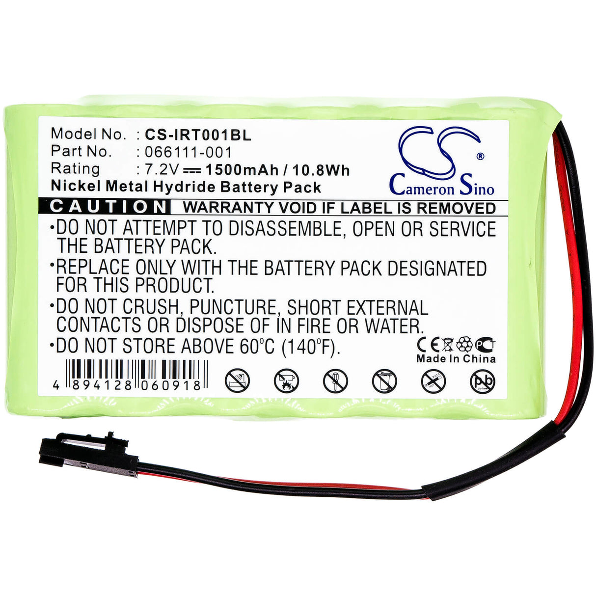 Barcode Scanner Battery For Intermec 066111-001 7.2v, 1500mah - 10.80wh Barcode Scanner Cameron Sino Technology Limited