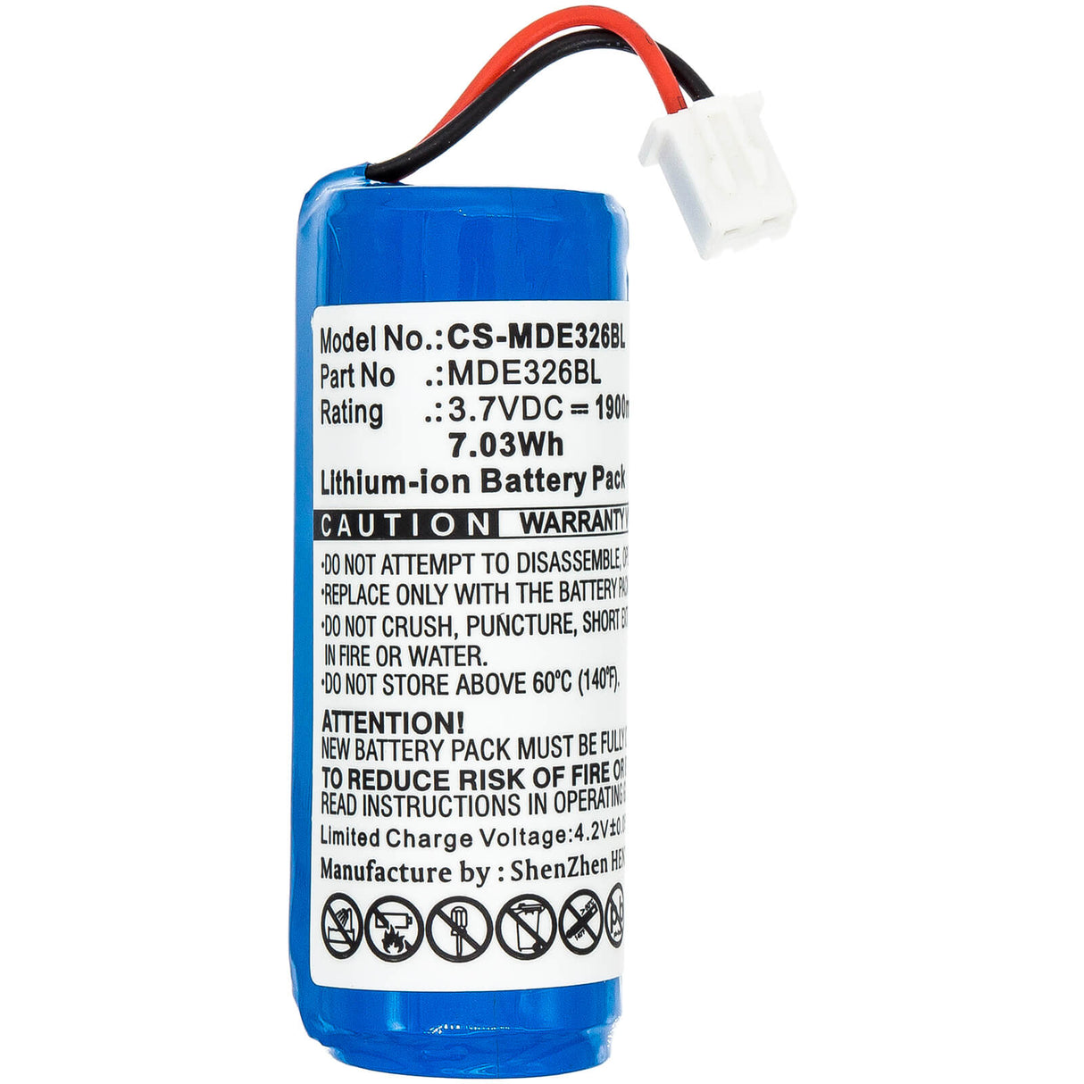 Barcode Scanner Battery For Mindeo Cs3260, 3260 3.7v, 1900mah - 7.03wh Barcode Scanner Cameron Sino Technology Limited