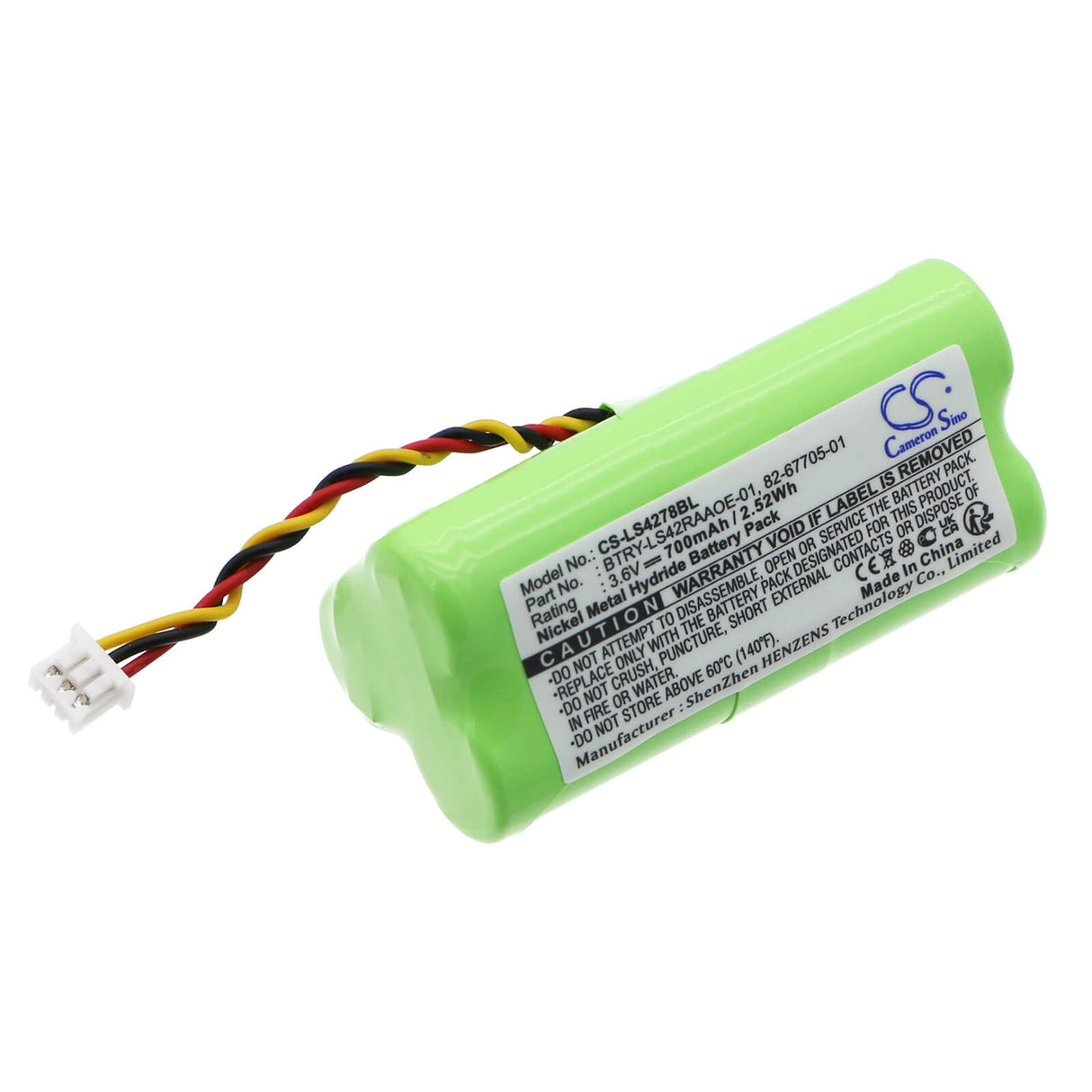 Barcode Scanner Battery For Symbol Ls4278, Ls4278-m 3.6v, 700mah - 2.52wh Barcode Scanner Cameron Sino Technology Limited