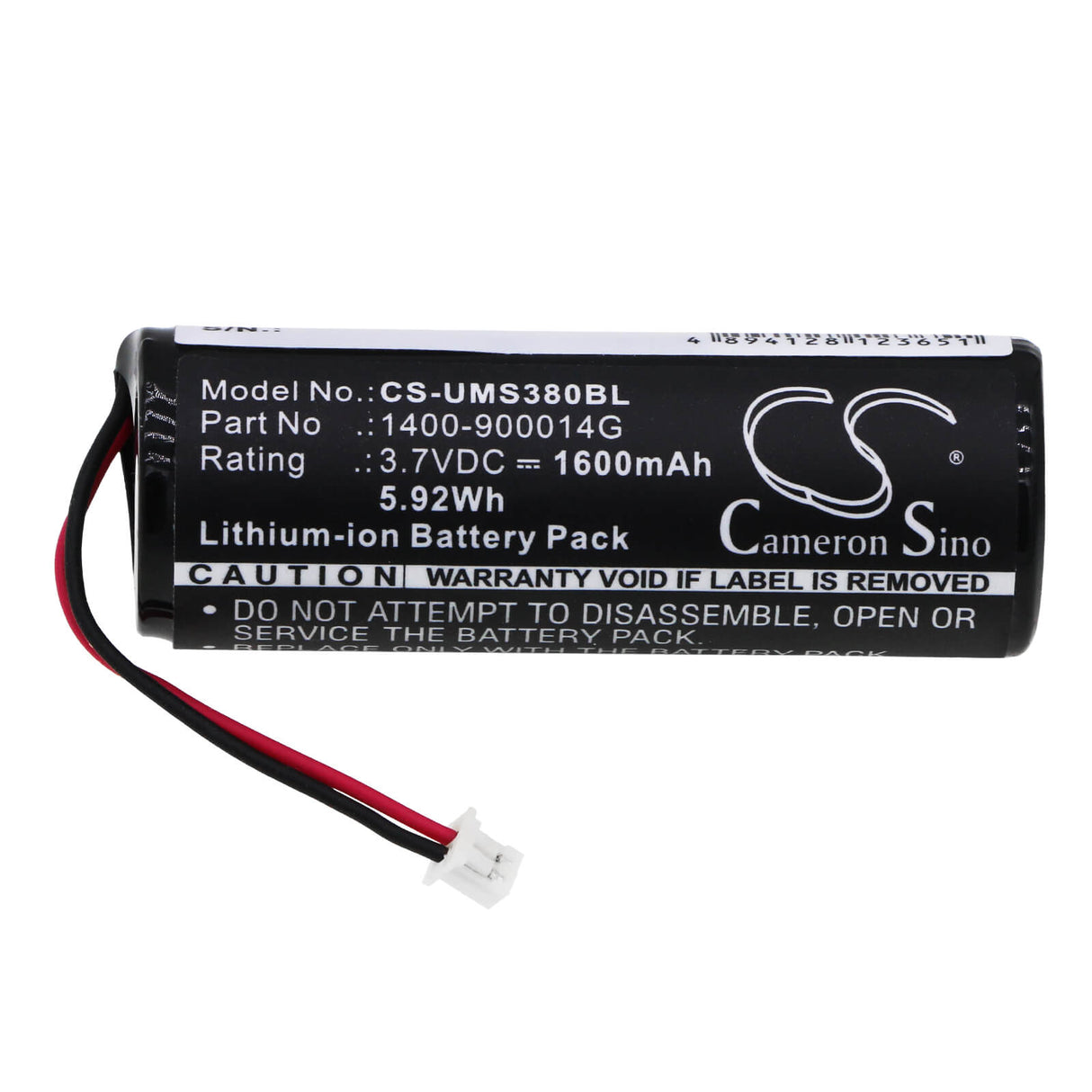 Barcode Scanner Battery For Unitech, Ms380, Ms380-cupbgc-sg, Ms840b, 3.7v, 1600mah - 5.92wh Barcode Scanner Cameron Sino Technology Limited