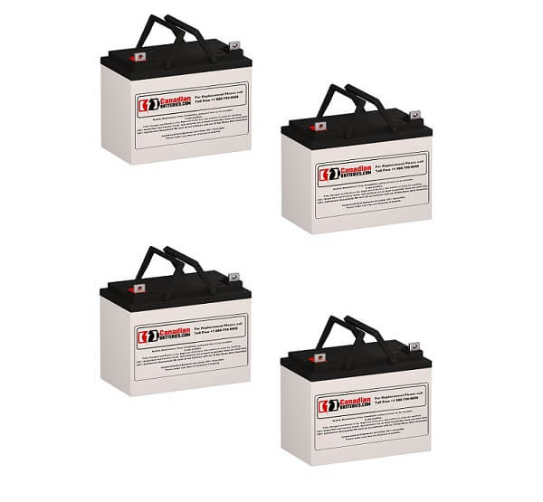 Batteries pour Alpha Technologies Cc (017-098-xx) UPS, 4 x 12v, 33ah - 396wh Batteries UPS Gamme CB