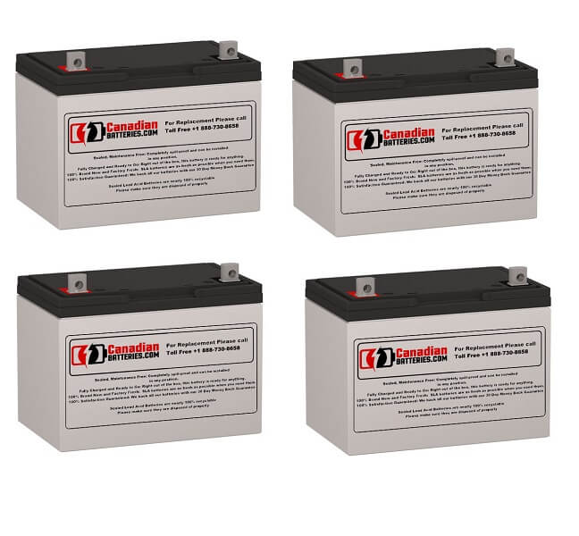 Batteries pour onduleur Alpha Technologies Cfr 3000nt, 4 x 12v, 100ah - 1200wh Batteries UPS gamme CB