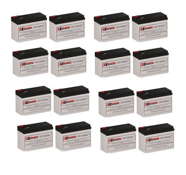 Batteries pour Dell 3750w (h952n) UPS, 16 X 12v, 9ah - 108wh Batteries UPS gamme CB