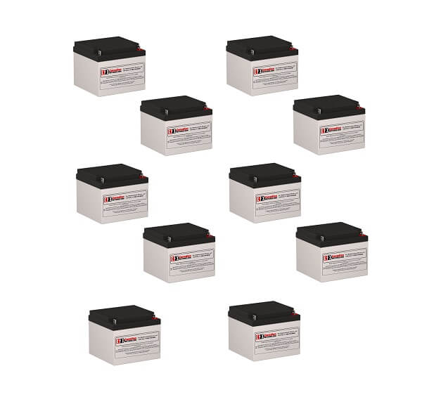 Batteries pour Deltec 2066 UPS, 10 x 12v, 26ah - 312wh Batteries UPS Gamme CB