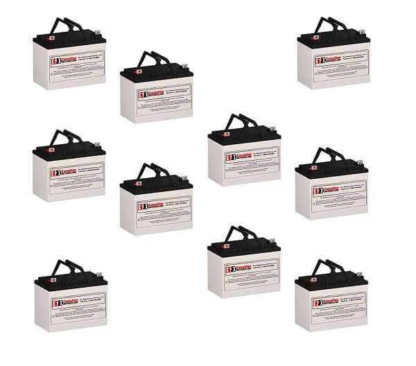 Batteries pour Eaton Best Power FerrUPS Fe-10k UPS, 10 X 12v, 33ah - 396wh Batteries UPS CB Range
