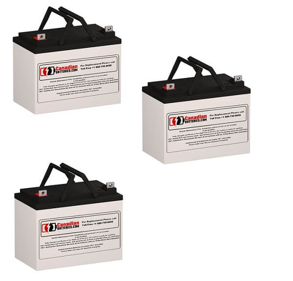 Batteries pour Eaton Best Power Fortress Li 5.0kva Bat-0065 UPS, 3 X 12v, 33ah - 396wh Batteries UPS Gamme CB