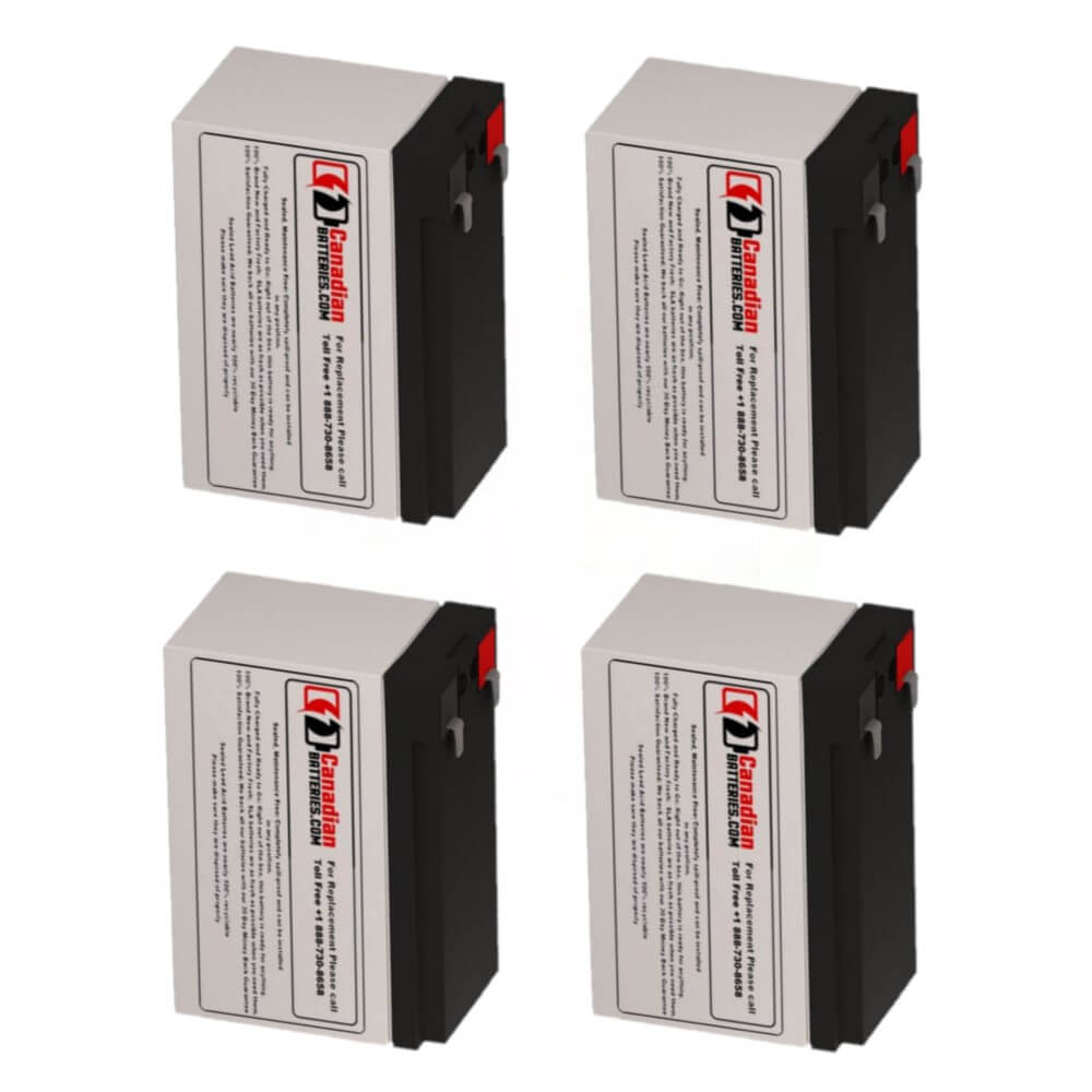 Batteries pour Liebert Gxt2 700rt120 UPS, 4 x 12v, 7ah - 84wh Batteries UPS Gamme CB