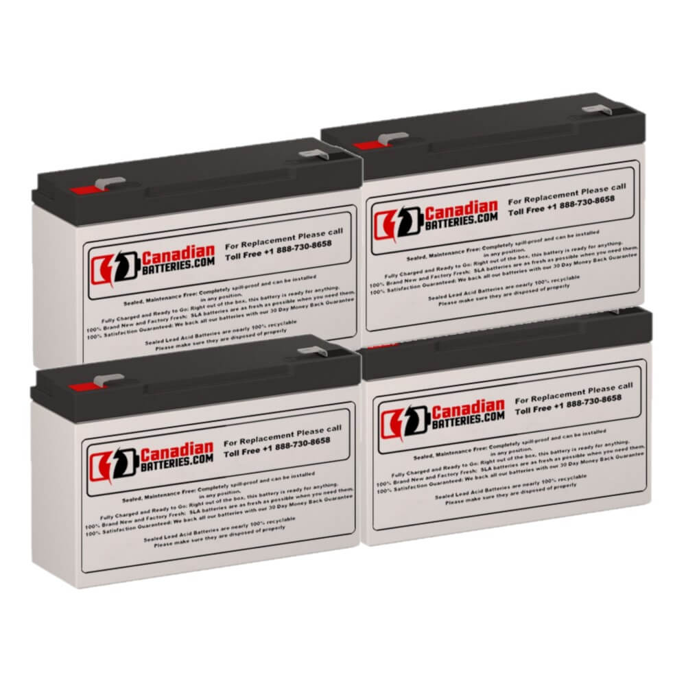 Batteries pour Minuteman Bp24v10 UPS, 4 x 6v, 12ah - 72wh Batteries UPS Gamme CB