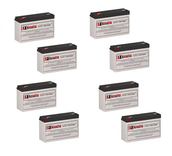 Batteries pour Minuteman Bp24v20 UPS, 8 x 6v, 12ah - 72wh Batteries UPS Gamme CB