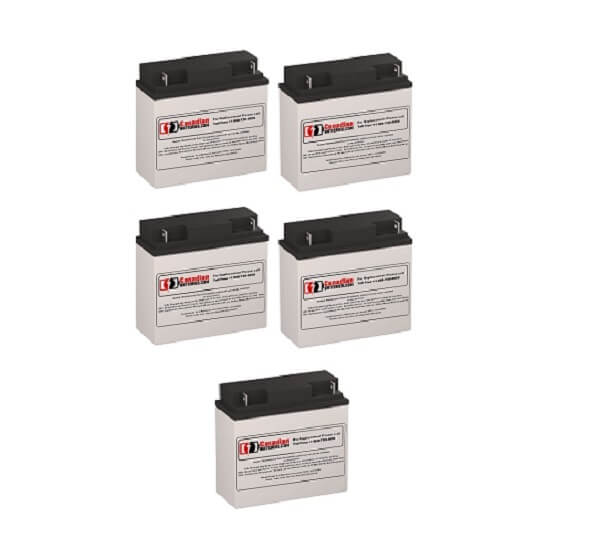 Batteries pour Minuteman Bp60v17 UPS, 5 x 12v, 18ah - 216wh Batteries UPS Gamme CB