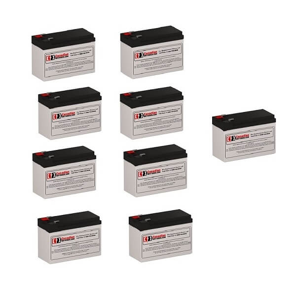 Batteries pour Minuteman Cpebp1000 UPS, 9 X 12v, 7ah - 84wh Batteries UPS Gamme CB