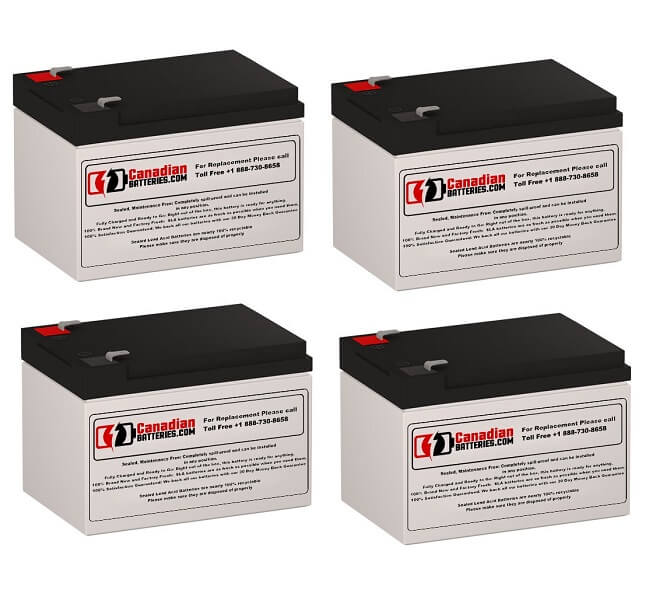 Batteries pour Minuteman E2300i UPS, 4 x 12v, 12ah - 144wh Batteries UPS Gamme CB