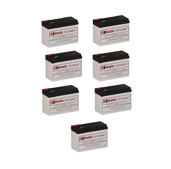 Batteries pour Minuteman Mm2000 Cp/2 UPS, 7 X 12v, 7ah - 84wh Batteries UPS Gamme CB